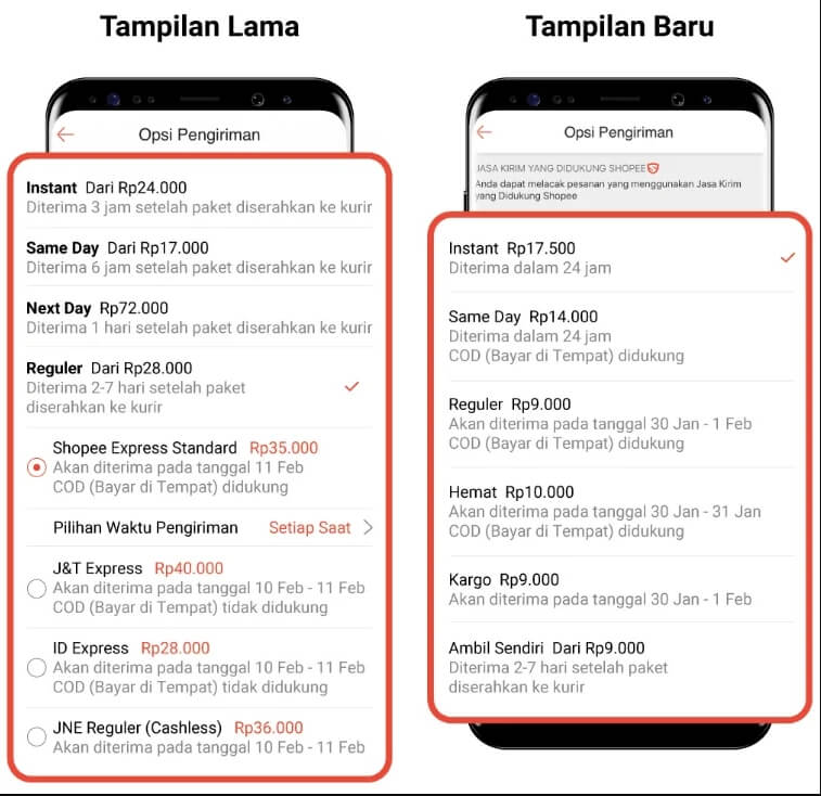Cara Ganti Ekspedisi di Shopee