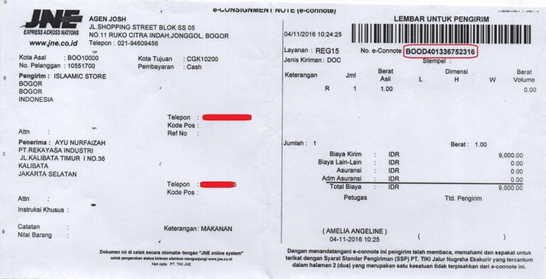 10 Contoh Formulir Pengiriman Barang : Fungsi & Cara Mengisinya