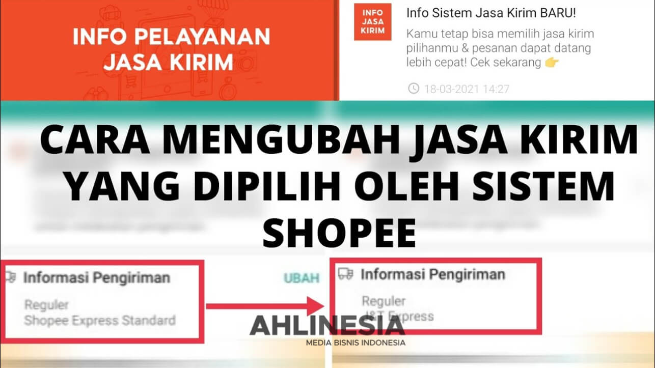 Ubah Jasa Pengiriman Di Shopee